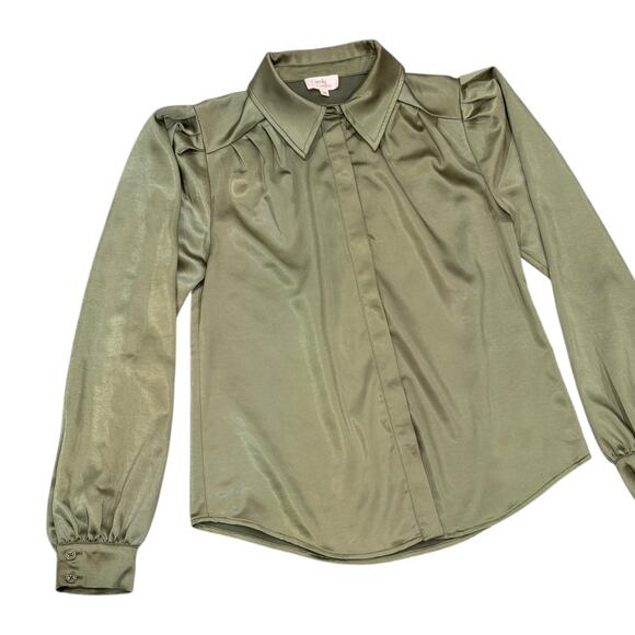 Camila Coelho Beckett Top in Sage - Picture 7 of 9